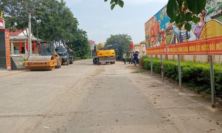 Khởi công xây dựng dự án tuyến đường từ QL 217 đi công sở xã Vĩnh Hòa